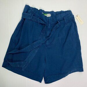 Anthropologie Shorts Size 10 NWT Teal Blue Marin Paper Bag
